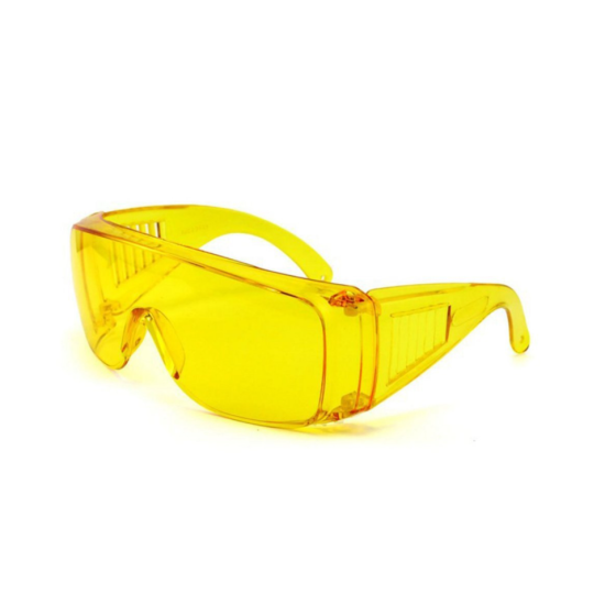 Okulary ochronne do lamp UV wzmacniające widoczność barwnika